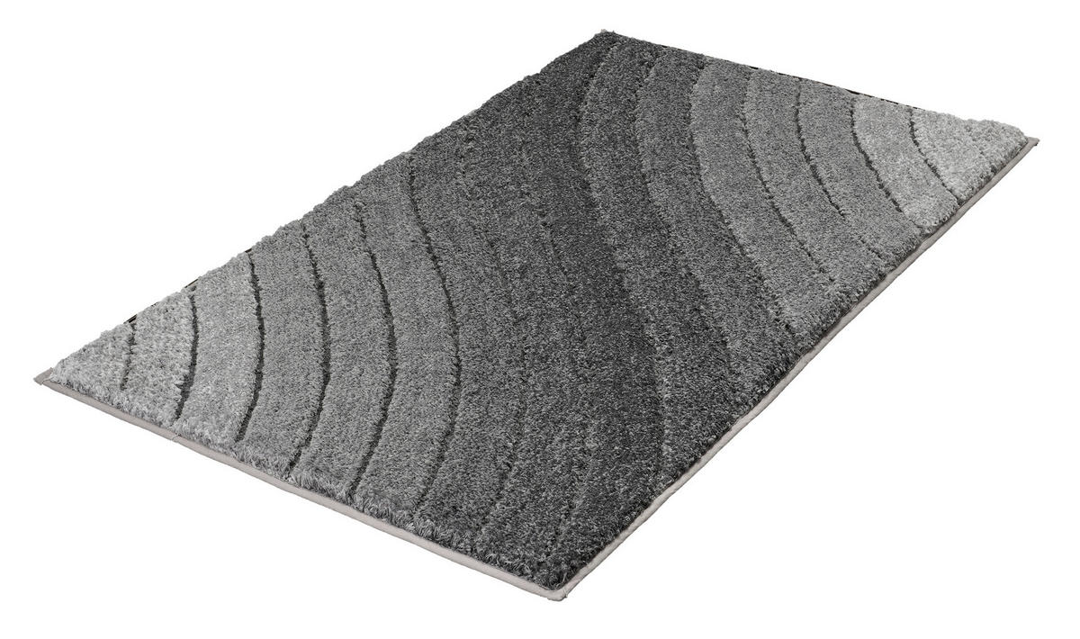 KOBEREC DO KOUPELNY, 60/100 cm - antracitová, Design, textil/plast (60/100cm) - Kleine Wolke