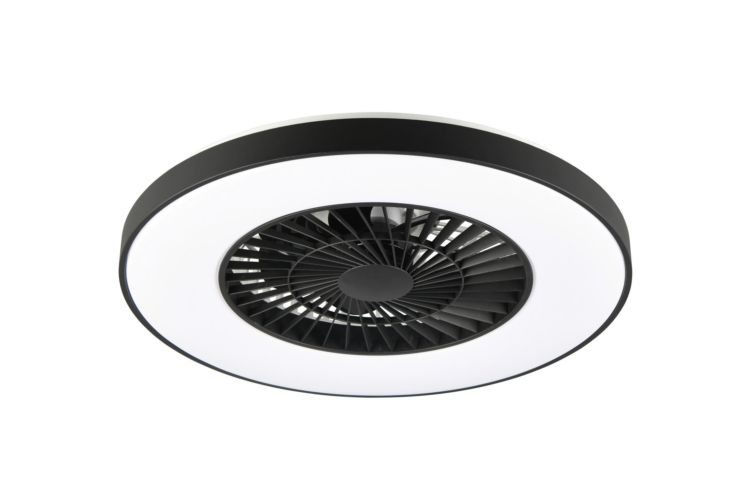 Deckenleuchte mit Ventilator 58,0/18,0 cm   - Schwarz, LIFESTYLE, Kunststoff (58,0/18,0cm)