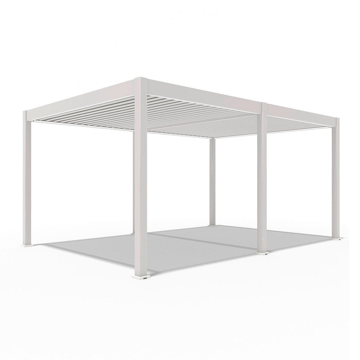 PERGOLA 530/255/360 cm   - Weiß, Basics, Metall (530/255/360cm) - Gardenson