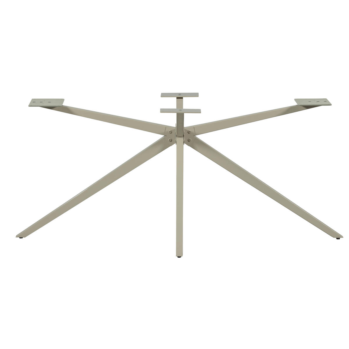 TISCHGESTELL   - Grau, MODERN, Metall (170/72/80cm) - Livetastic