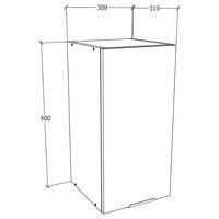 KÜCHENOBERSCHRANK 30/60/31 cm  in Anthrazit, Weiss  - Weiss/Anthrazit, Trend, Holzwerkstoff/Kunststoff (30/60/31cm) - MID.YOU