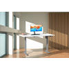 SCHREIBTISCH 140/80/71 cm  in Silberfarben, Weiß  - Silberfarben/Weiß, Design, Holzwerkstoff/Metall (140/80/71cm) - MID.YOU