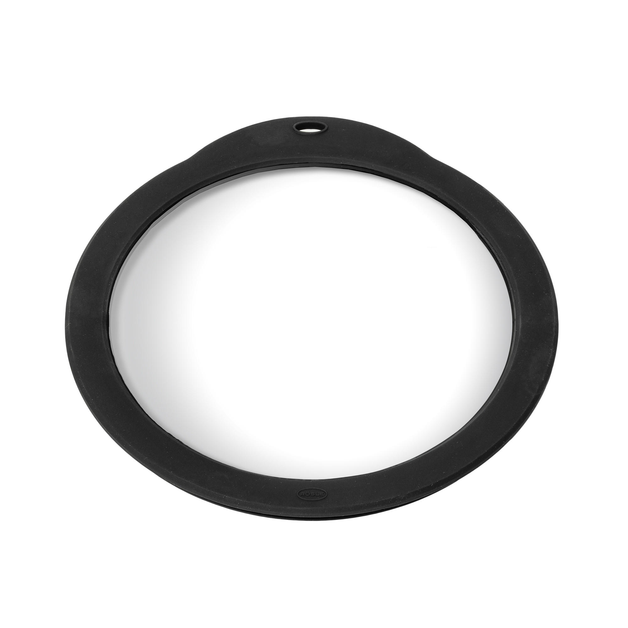 DECKEL  20/23,0/1,8 cm  - Transparent/Schwarz, Basics, Glas (20/23,0/1,8cm) - Rösle