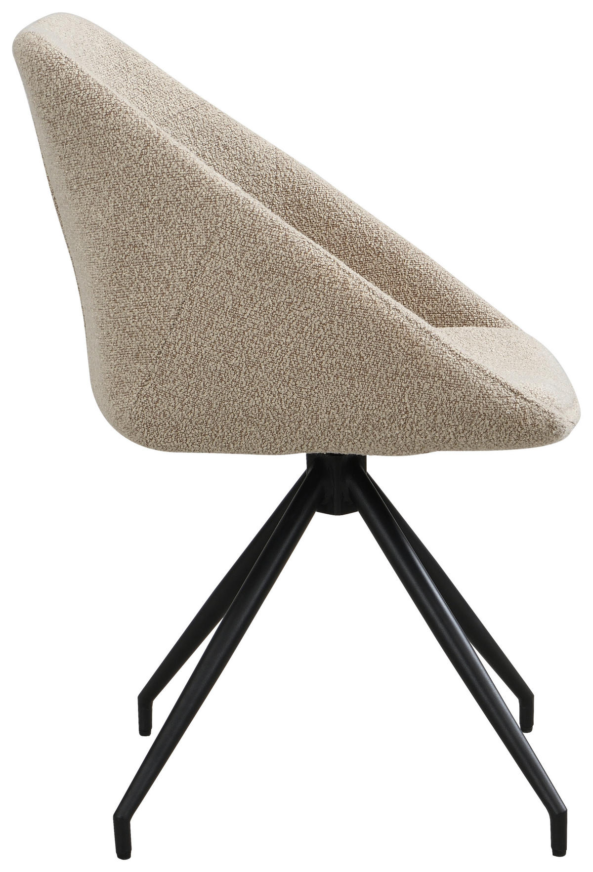 SZÉK fém, textil taupe  - fekete/taupe, Trend, textil/fém (56/79/59,5cm) - Xora