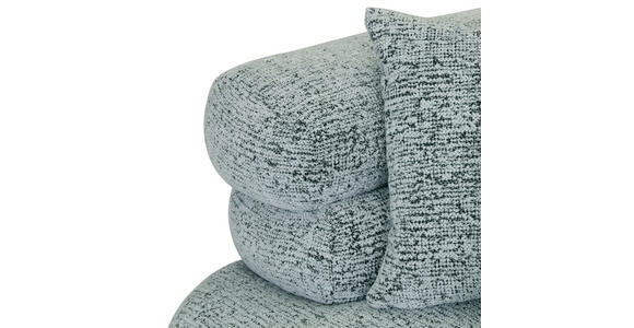 ECKSOFA Mintgrün  inkl. Zierkissen, Rückenkissen, Rücken echt  - Schwarz/Mintgrün, KONVENTIONELL, Kunststoff/Textil (170/276cm) - Carryhome