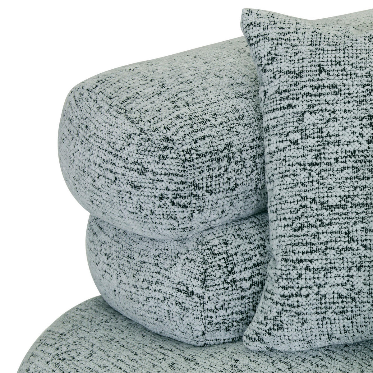 ECKSOFA Mintgrün  - Schwarz/Mintgrün, KONVENTIONELL, Kunststoff/Textil (170/276cm) - Carryhome