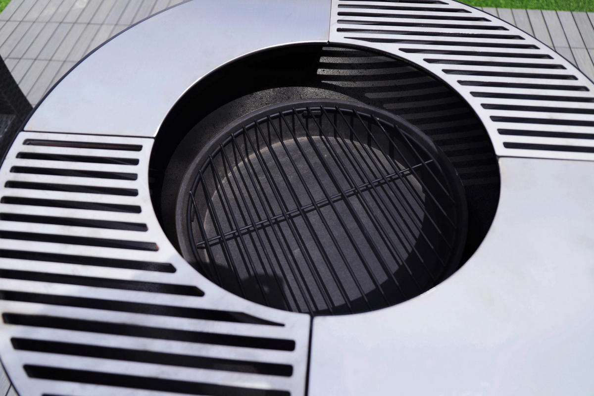 GRILLSCHALE - Schwarz, KONVENTIONELL, Metall (75/94/75cm) - Ambia Garden