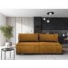 SCHLAFSOFA Struktur Gelb  - Gelb/Schwarz, Design, Kunststoff/Textil (202/90/99cm) - MID.YOU