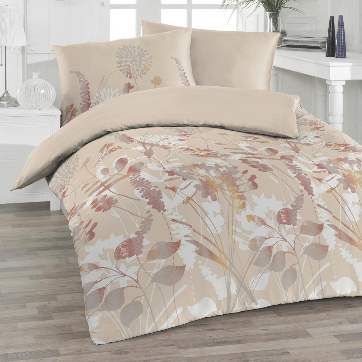 BETTWÄSCHE Flanell 140/200 cm  - Beige, Design, Textil (140/200cm) - Florella
