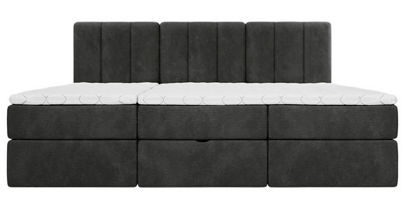 FAMILIENBETT - Anthrazit/Schwarz, Design, Holzwerkstoff/Kunststoff (240/200cm) - Esposa