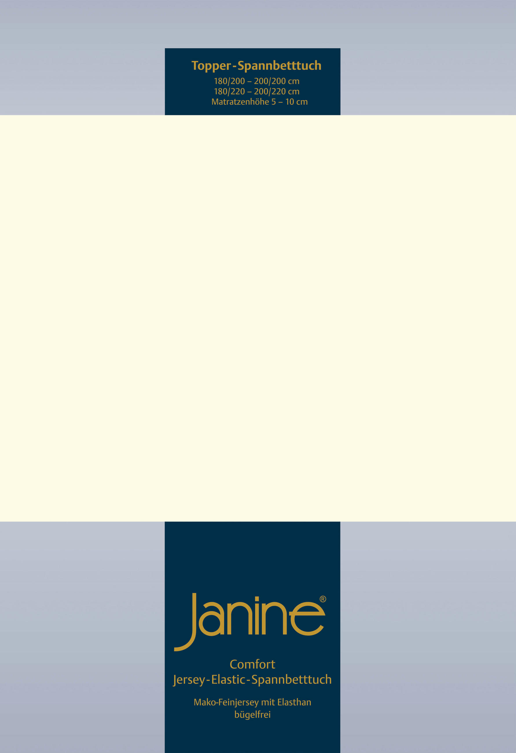 TOPPER-SPANNBETTTUCH Jersey  - Naturfarben, Basics, Textil (150/200/10cm) - Janine