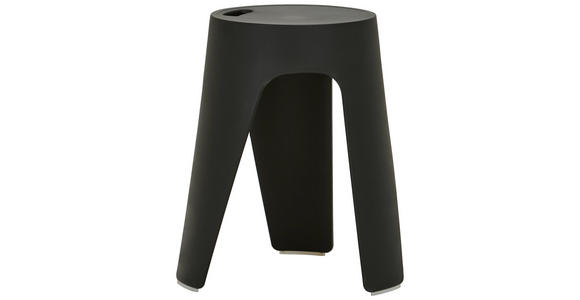STAPELHOCKER Schwarz  - Schwarz, Basics, Kunststoff (28/46/28cm) - Carryhome