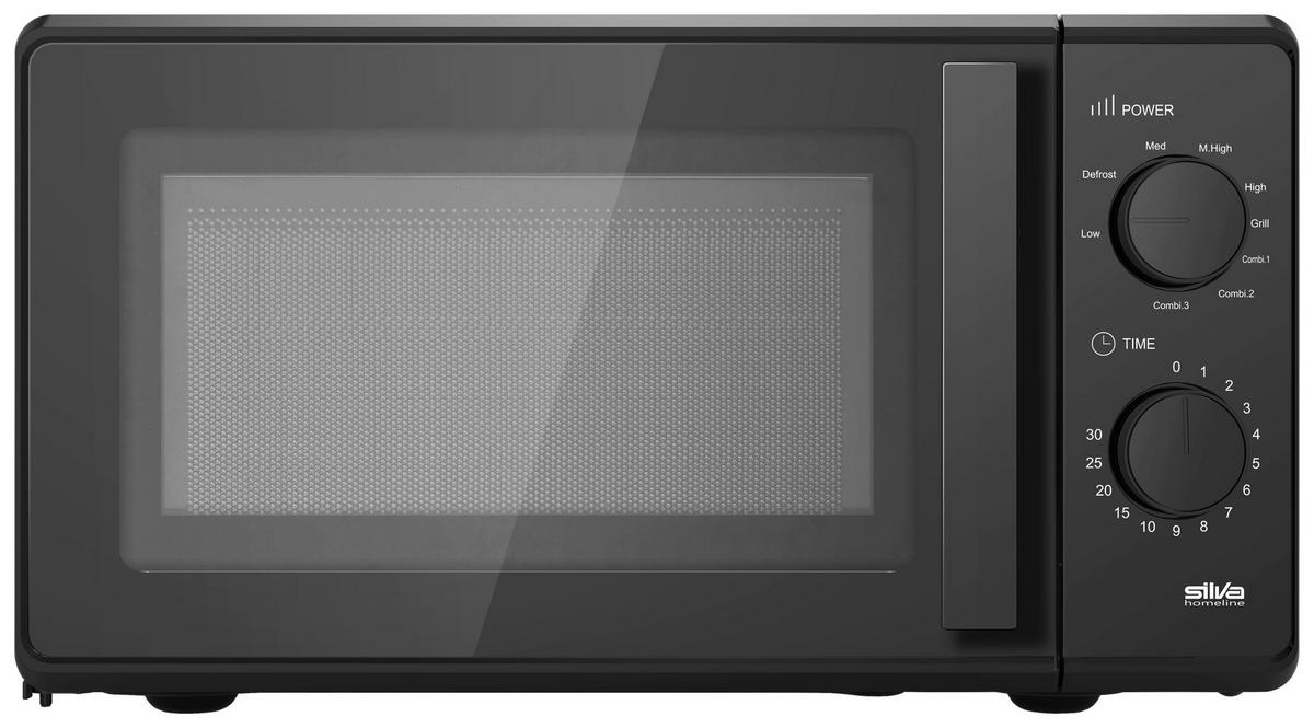 MIKROWELLE 431002  - Schwarz, Trend, Kunststoff (45/24/36,7cm) - Silva Homeline
