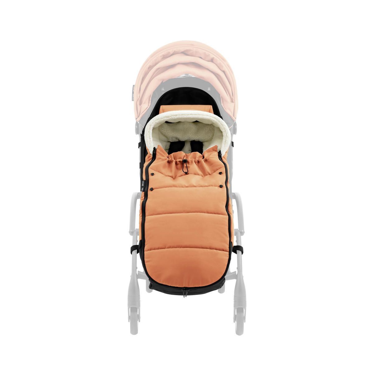 BUGGY-FUSSSACK  - Koralle, Basics, Textil (89/18,5/5cm) - Stokke