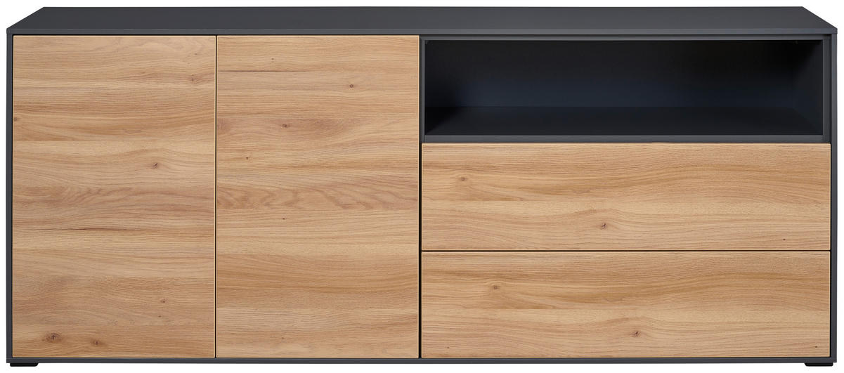 REGALELEMENT 179,1/72,6/40 cm Graphitfarben  179,1/72,6/40 cm  - Graphitfarben, Design, Holzwerkstoff (179,1/72,6/40cm) - home24