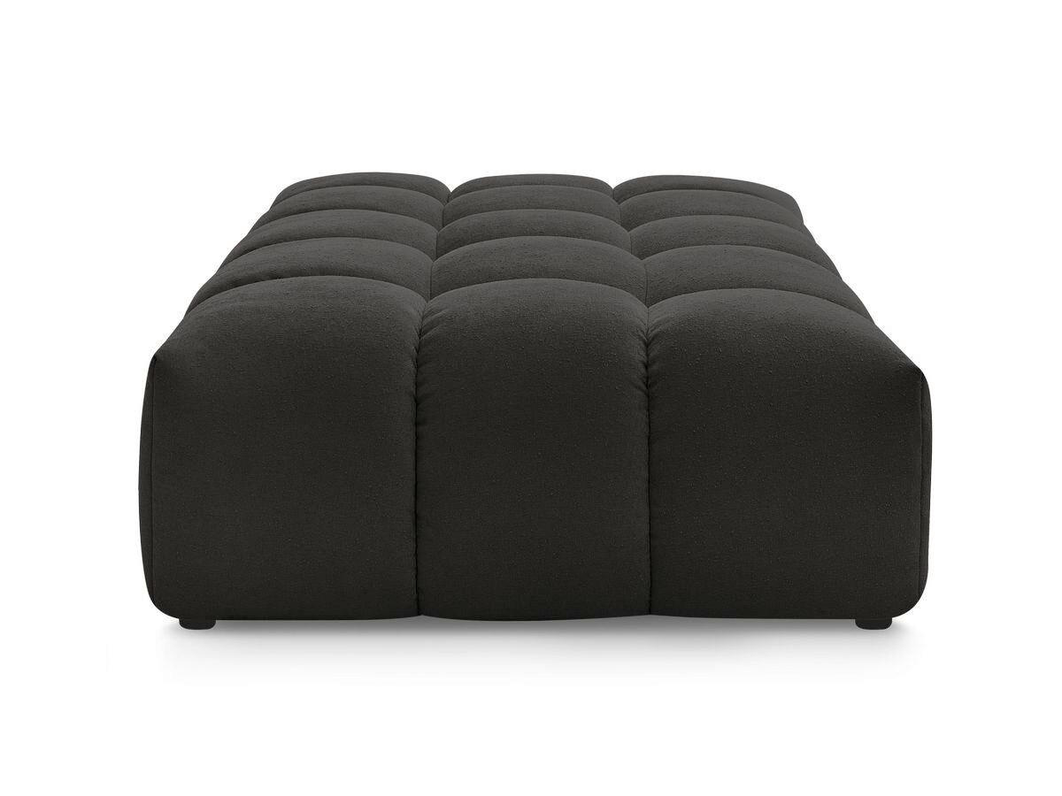 HOCKER EVEREST Struktur Schwarz  - Schwarz, MODERN, Kunststoff/Textil (166/100/40cm)