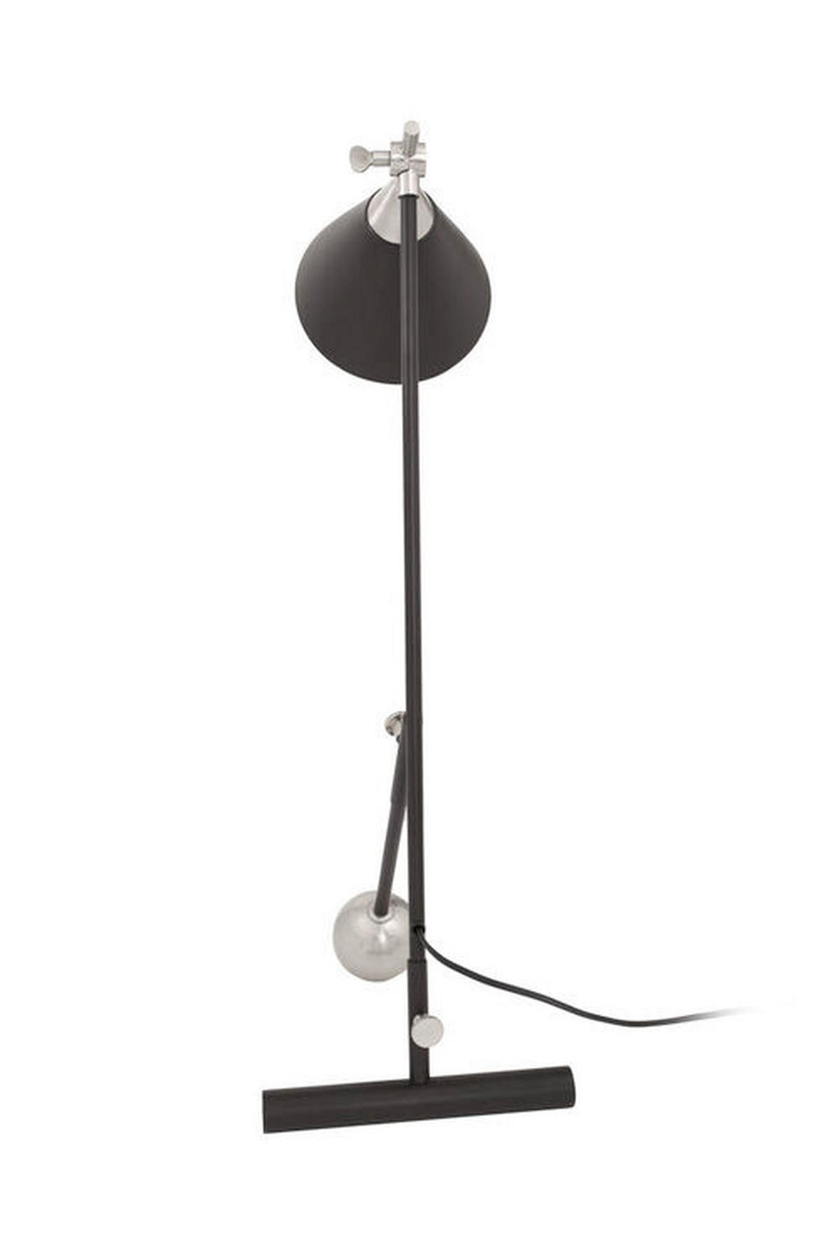 STEHLEUCHTE - Goldfarben/Schwarz, Design, Kunststoff/Stein (23/76/32cm) - Kayoom