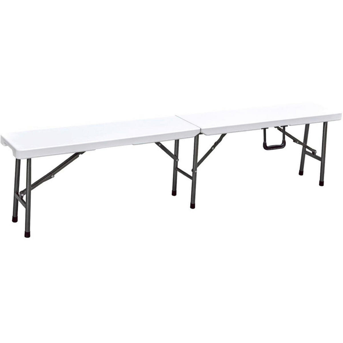BIERTISCHGARNITUR - Schwarz/Weiß, Basics, Kunststoff/Metall - Gardenson