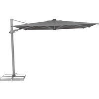 AMPELSCHIRM 300 cm  - Silberfarben/Alufarben, Basics, Textil/Metall (300/300cm) - Suncomfort by Glatz