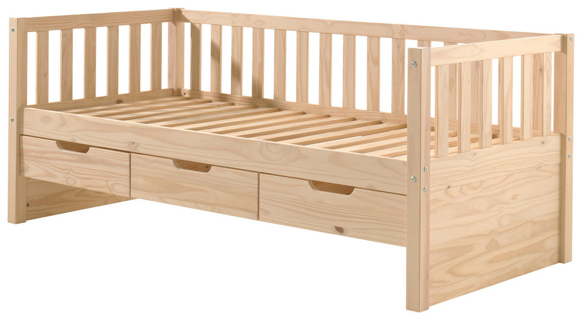 STAURAUMBETT 90/200 cm  in Kieferfarben  - Kieferfarben, MODERN, Holz/Holzwerkstoff (90/200cm) - MID.YOU