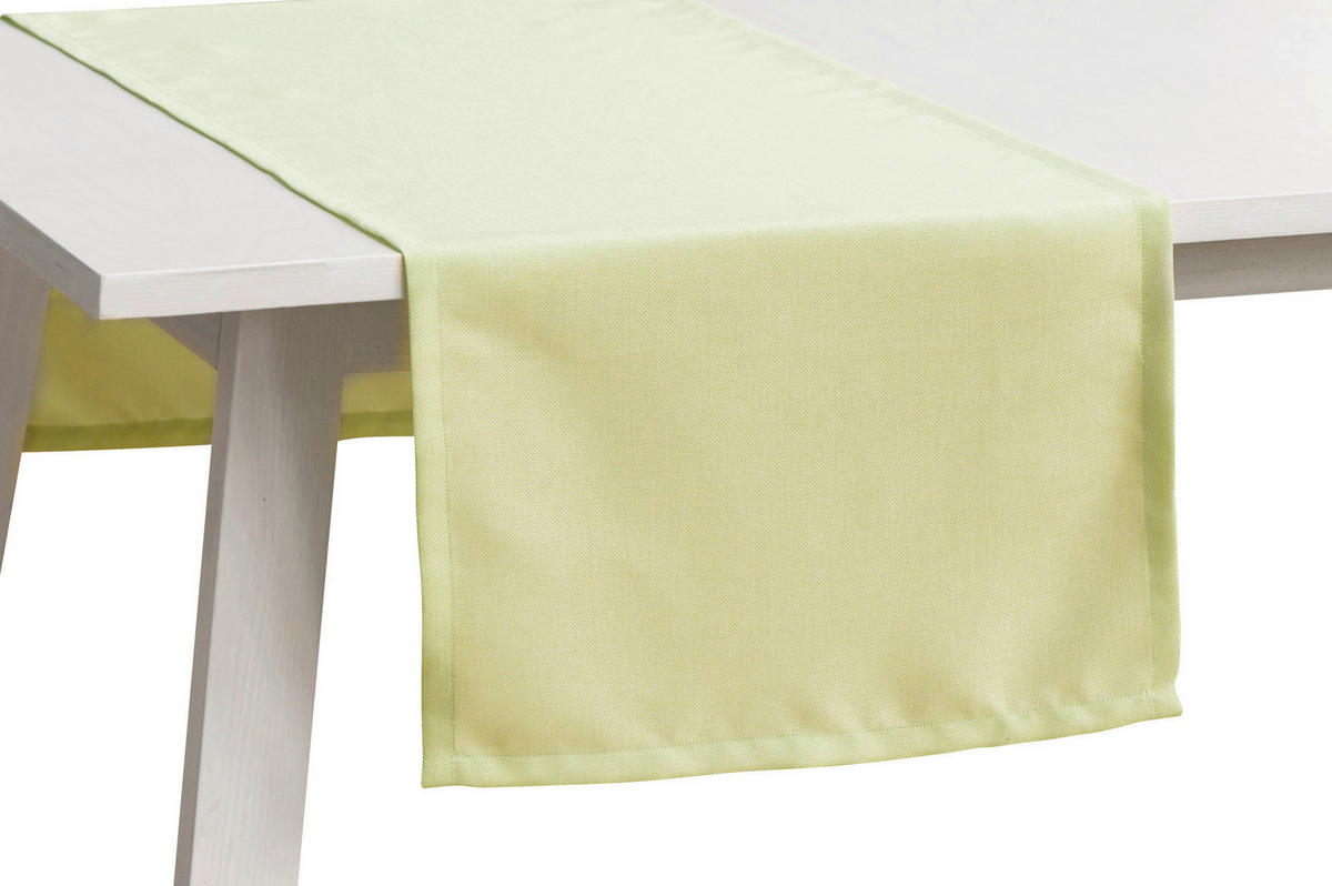 TISCHLÄUFER 50/150 cm  - Limette, Basics, Textil (50/150cm)