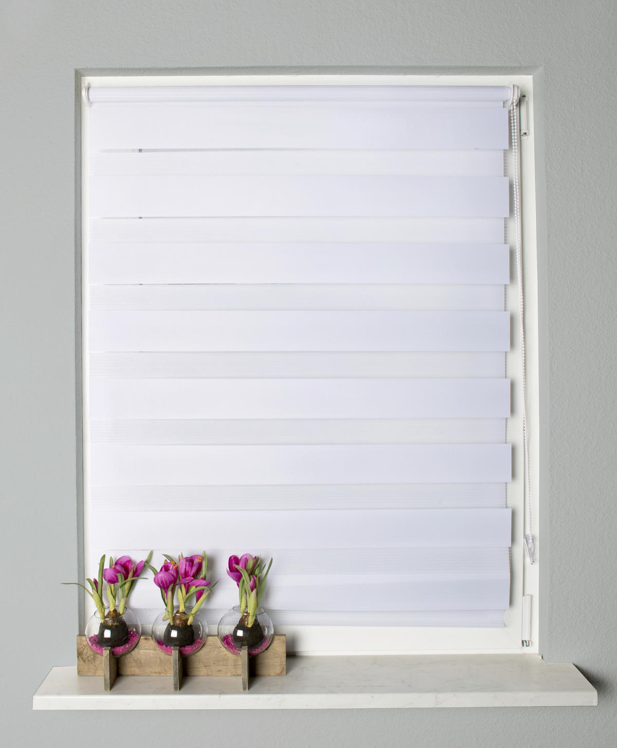 DOPPELROLLO 70/150 cm  - Weiß, Design, Textil (70/150cm)