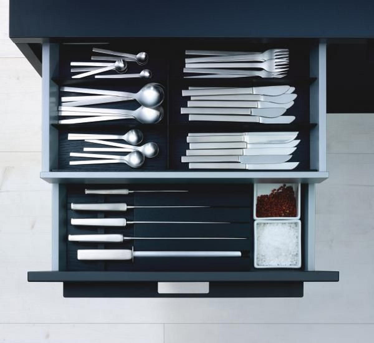 EINBAUKÜCHE   - Schwarz, Design, Holzwerkstoff - Next 125