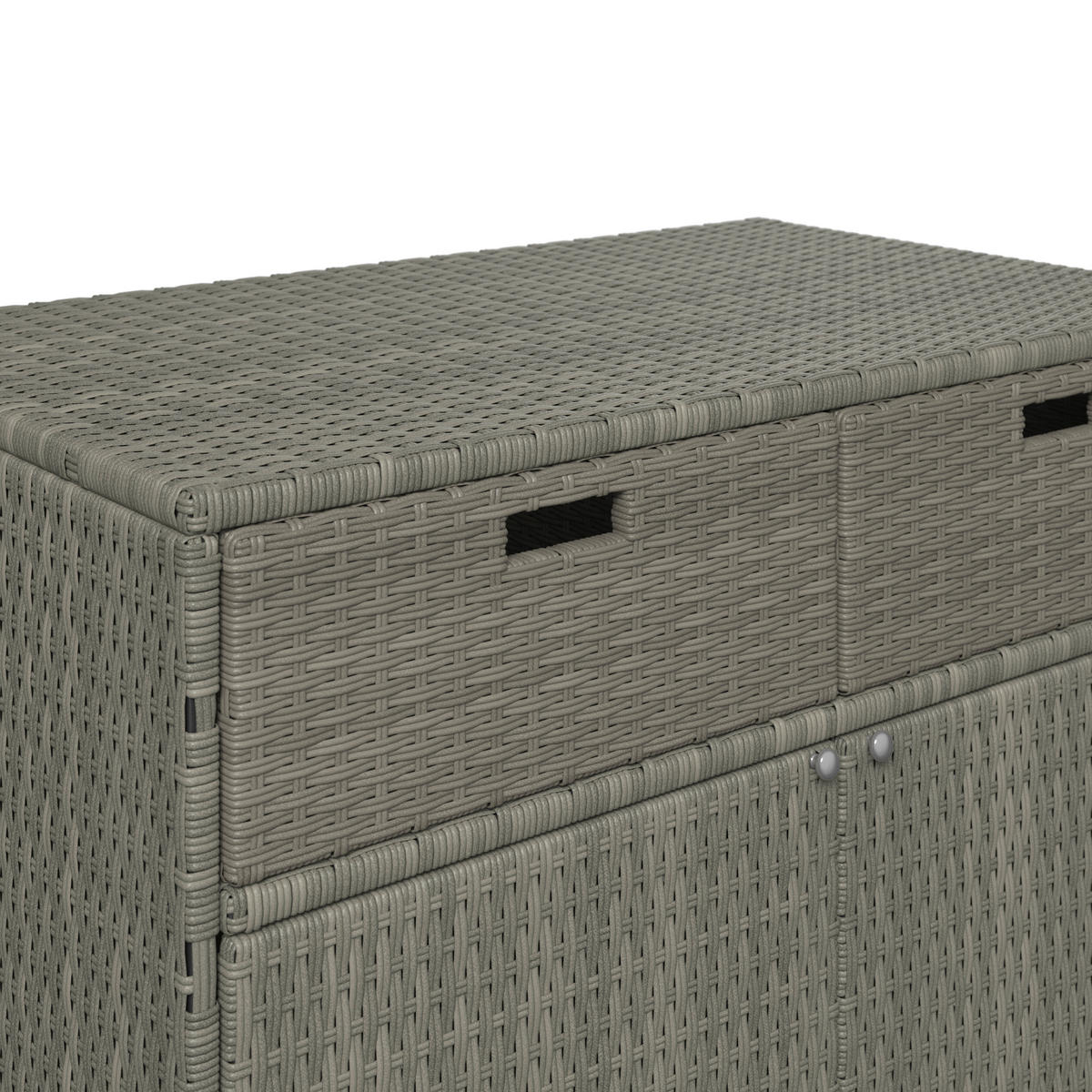 GARTENKOMMODE 55/113/90 cm  - Silberfarben/Grau, MODERN, Kunststoff/Metall (55/113/90cm) - Ambia Garden