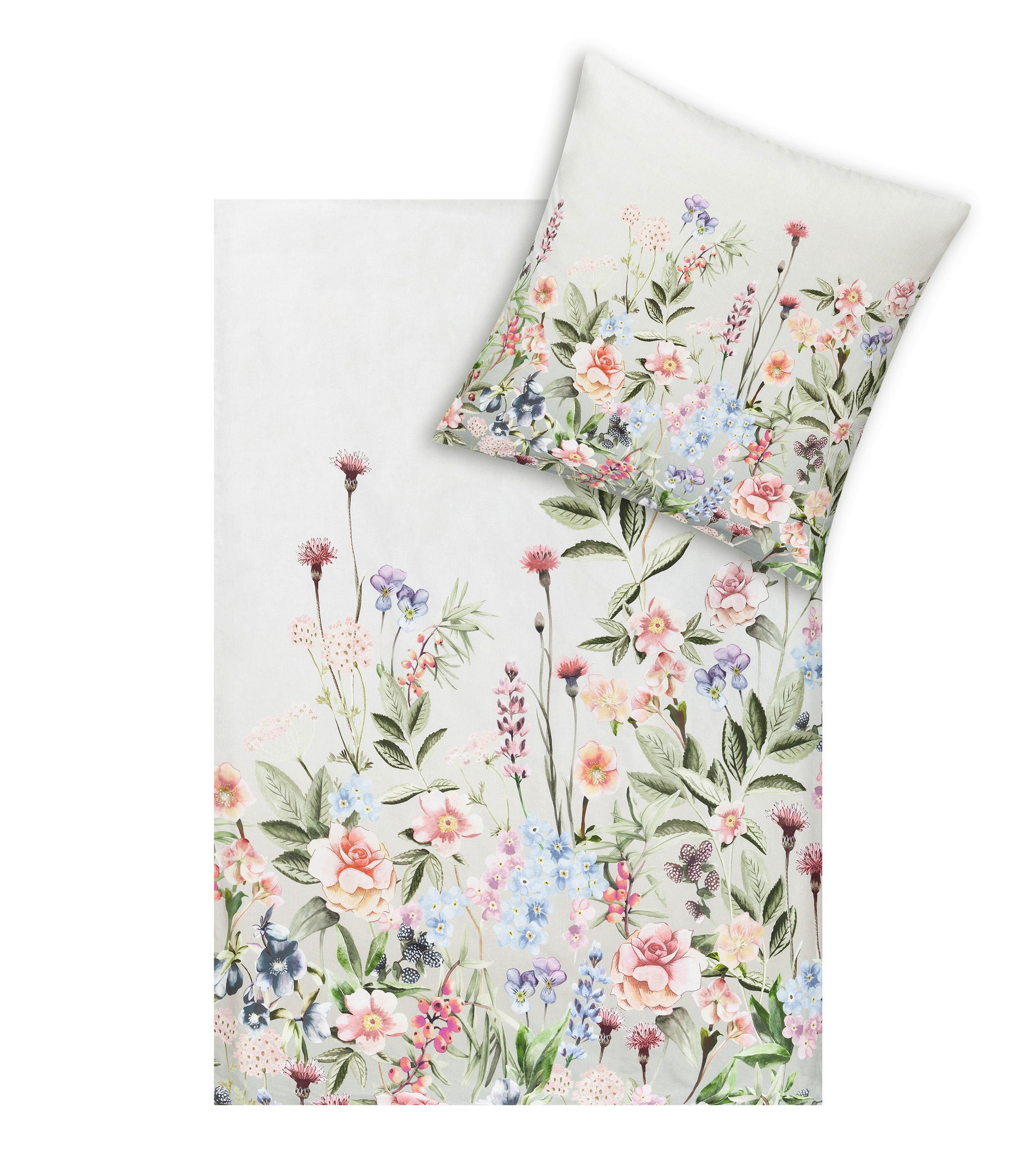 BETTWÄSCHE Impulse Makosatin 155/220 cm  - Grün, Design, Textil (155/220cm) - Estella