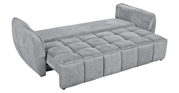 SCHLAFSOFA Flachgewebe Hellgrau  - Hellgrau/Schwarz, KONVENTIONELL, Kunststoff/Textil (250/70/118cm) - Carryhome