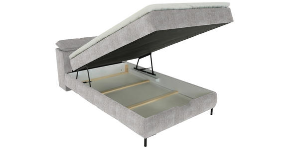 BOXBETT 120/200 cm  in Taupe  - Taupe/Schwarz, KONVENTIONELL, Holz/Holzwerkstoff (120/200cm) - Xora