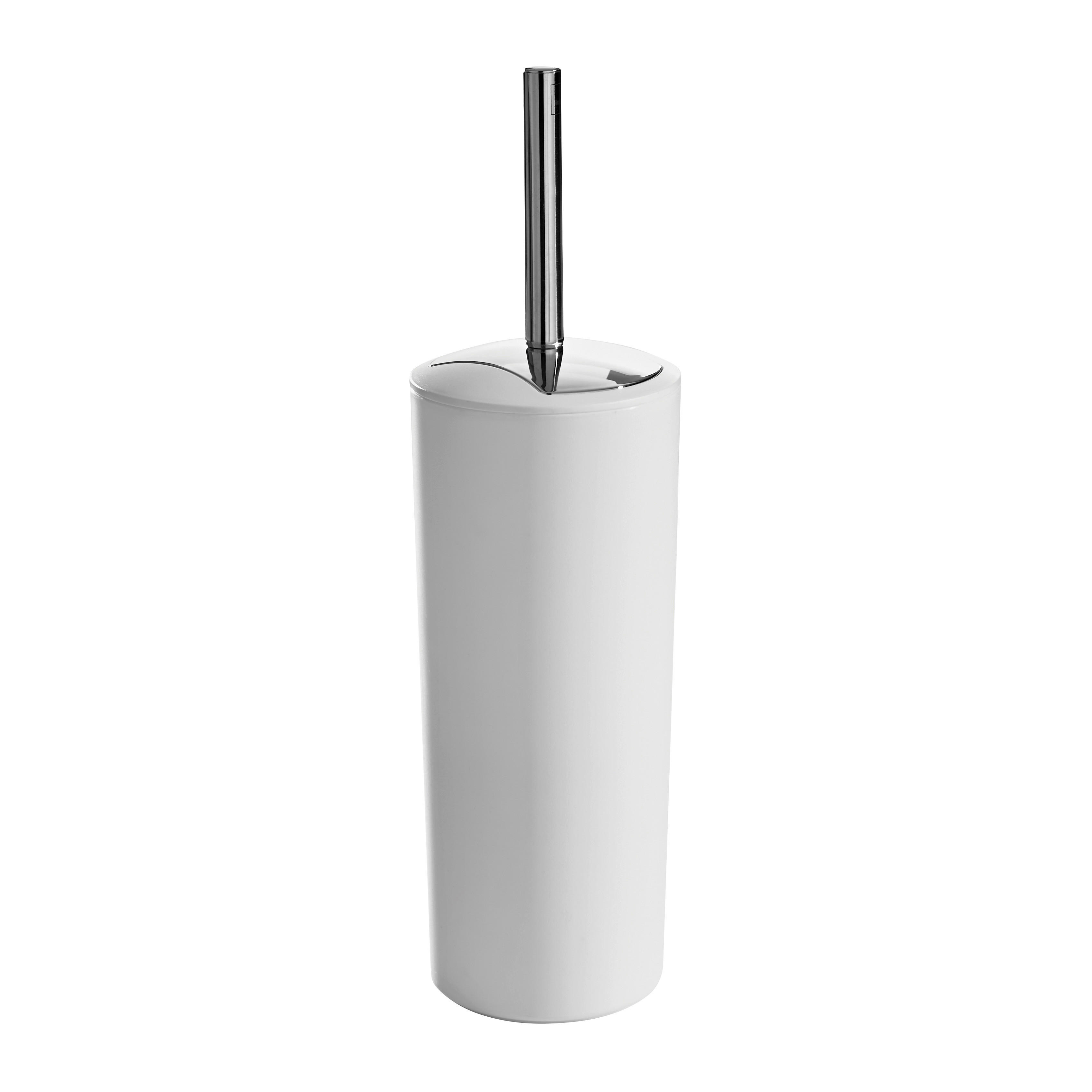 WC-BÜRSTENGARNITUR - Edelstahlfarben/Weiß, Basics, Kunststoff (11/36,5cm) - Kela