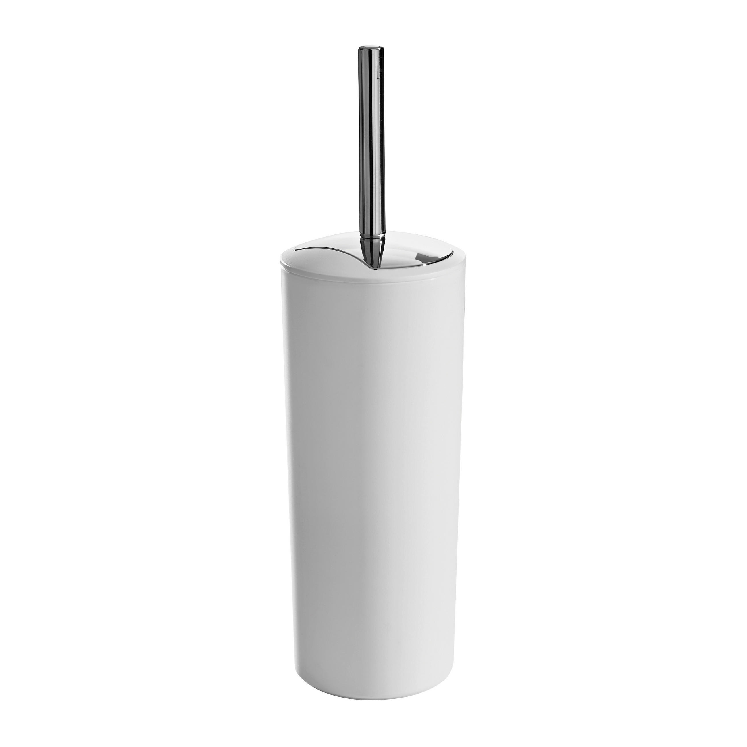 WC-BÜRSTENGARNITUR - Edelstahlfarben/Weiß, Basics, Kunststoff (11/36,5cm) - Kela