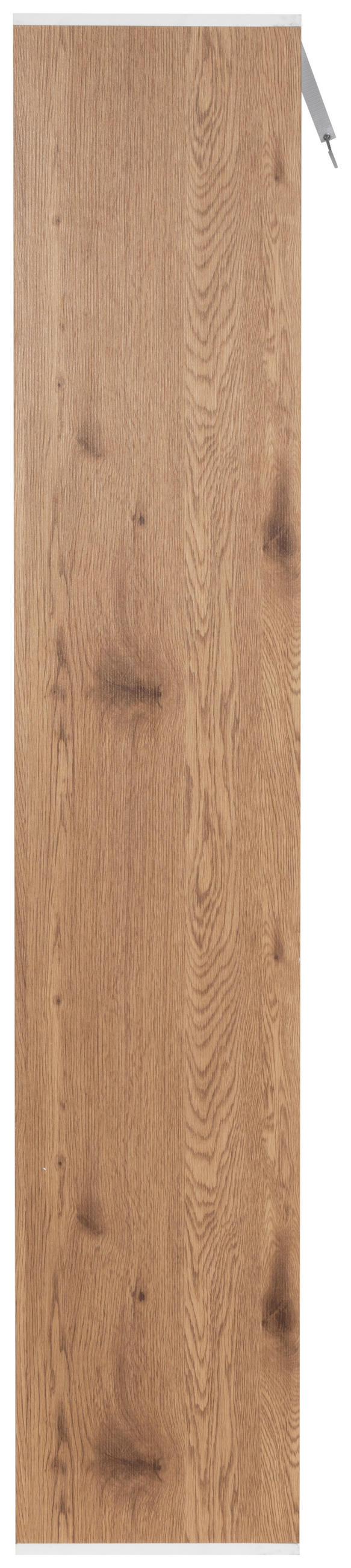 ECKREGAL in 34/185/34 cm Naturfarben, Weiß  - Naturfarben/Weiß, Design, Holzwerkstoff/Metall (34/185/34cm) - MID.YOU