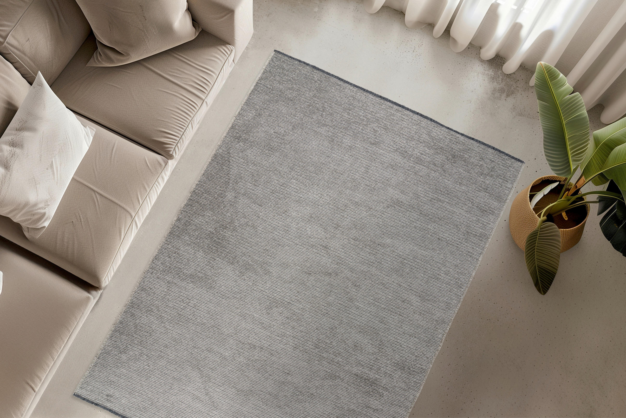 FLACHWEBETEPPICH 80/150 cm My En Vogue Silberfarben  - Silberfarben, Design, Textil (80/150cm) - Obsession