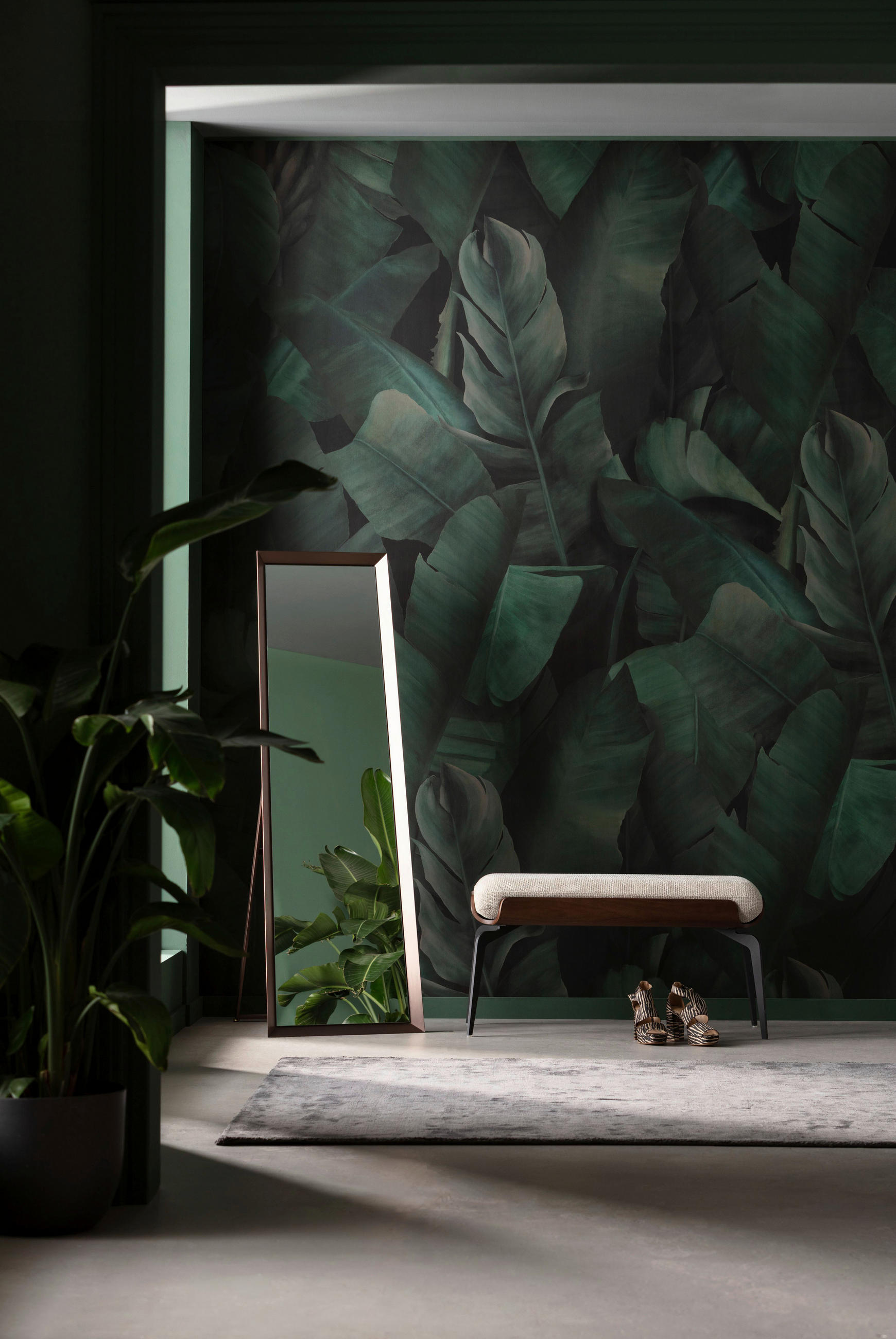 STANDSPIEGEL 53/160/7 cm  - Hellbraun/Beige, Design, Glas/Metall (53/160/7cm) - Kare-Design