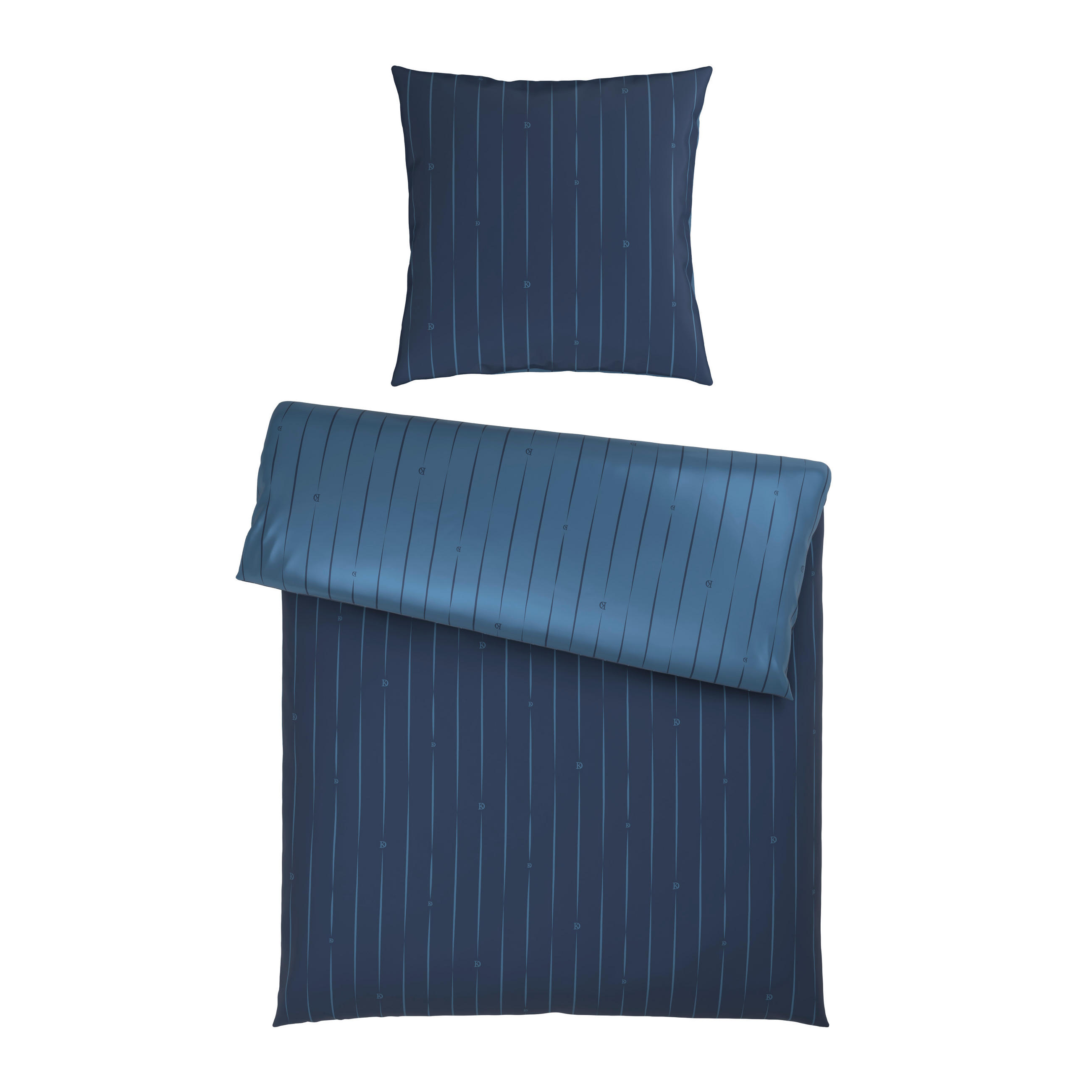 Dieter Knoll Wendebettwäsche Stripes DK Blau 135x200 cm