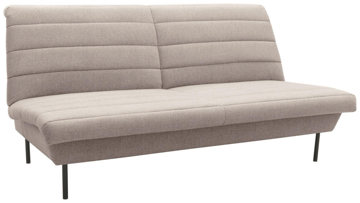 2-SITZER-SOFA Braun, Beige  - Beige/Schwarz, Design, Textil/Metall (185/92/103cm) - LOOKS by W.Joop