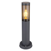 VÄGLAMPA - grå/antracit, Design, metall/plast (12,7/45cm) - Globo