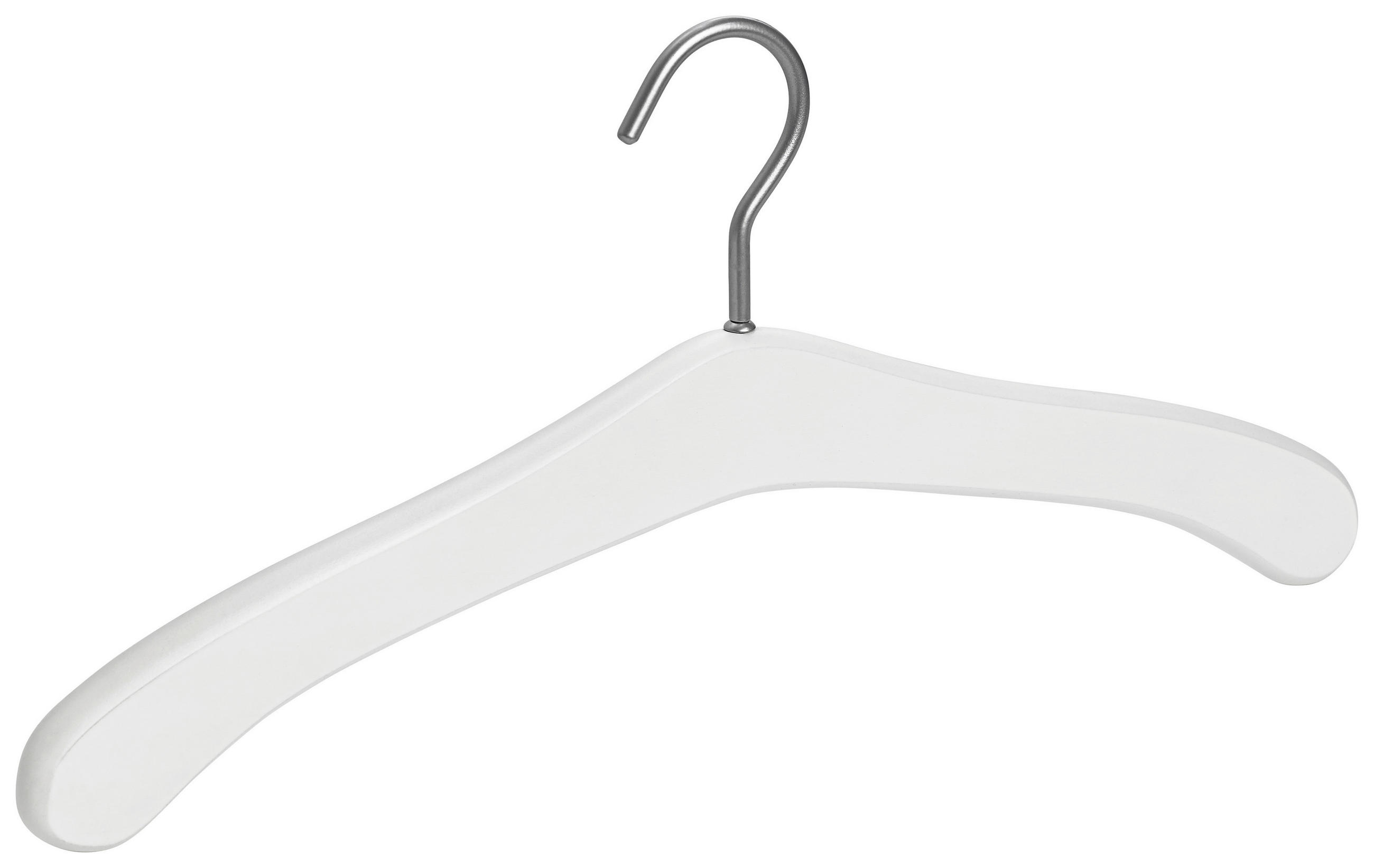 ŠATNÍ RAMÍNKO - bílá, Konvenční, dřevo (45cm)