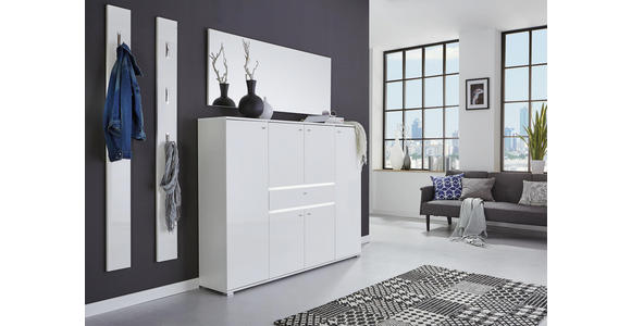 SPIEGEL 145/58/3 cm - Weiß, Design, Glas/Holzwerkstoff (145/58/3cm) - Voleo