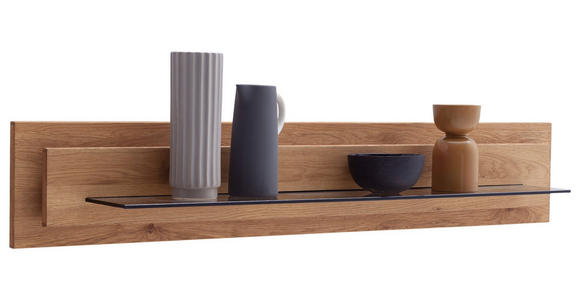 WANDBOARD 150/26/24 cm - Wildeiche, Design, Glas/Holz (150/26/24cm) - Novel