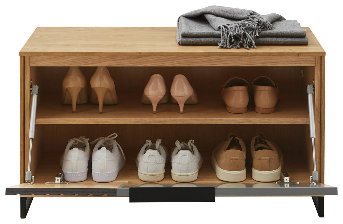 GARDEROBENBANK 86/47/40 cm  - Eiche Bianco/Eichefarben, Design, Holz/Holzwerkstoff (86/47/40cm) - Dieter Knoll