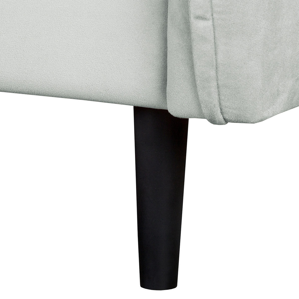 SESSEL in Samt Dunkelblau  - Schwarz/Dunkelblau, Design, Holz/Textil (74/86/100cm) - P & B