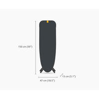 DASKA ZA PEGLANJE - plava/crna, Osnovno, prirodni materijali (47/150/13cm) - Joseph Joseph