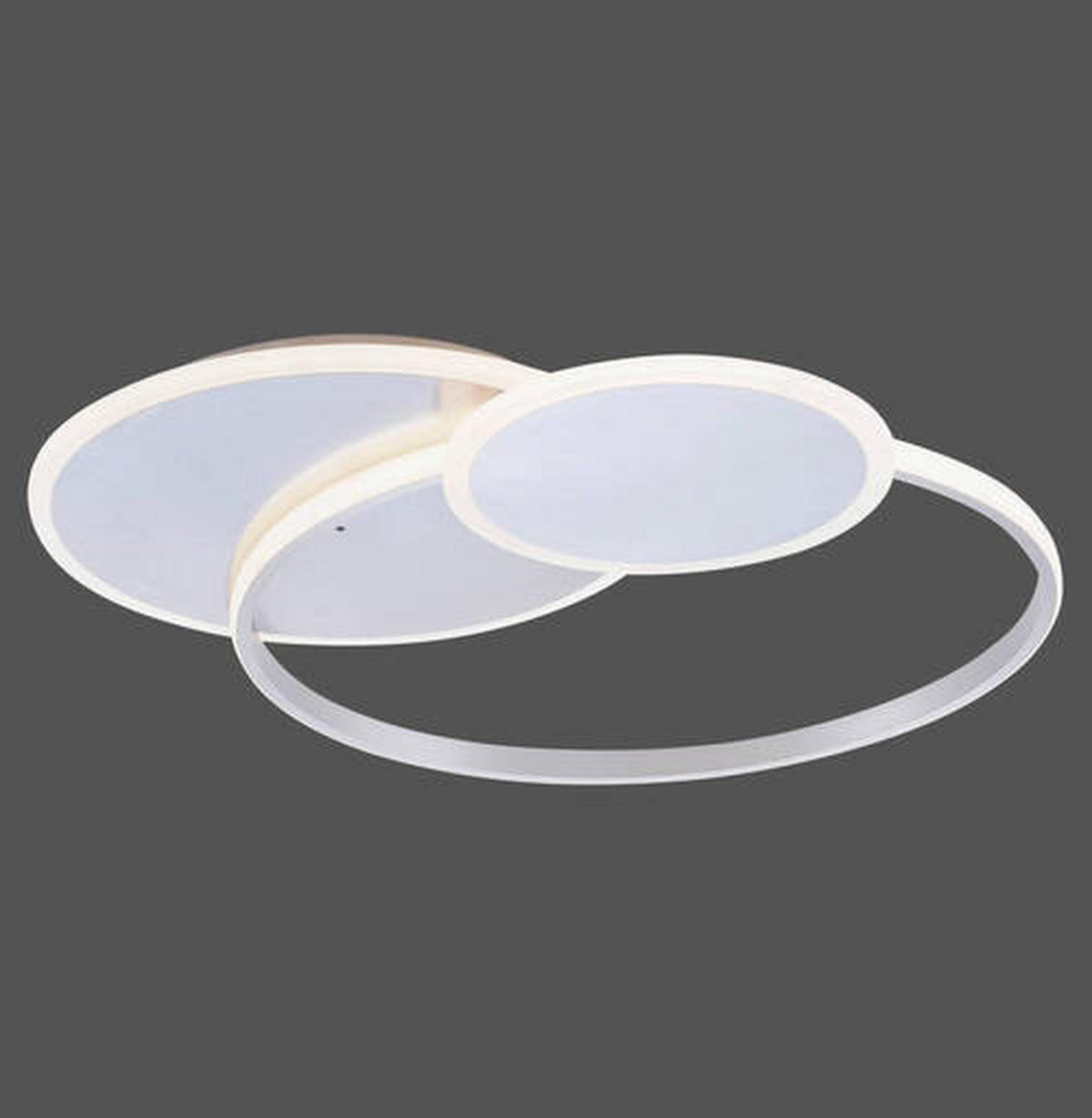 LED-DECKENLEUCHTE 65/55,5/7 cm   - Silberfarben, Design, Kunststoff/Metall (65/55,5/7cm) - Paul Neuhaus