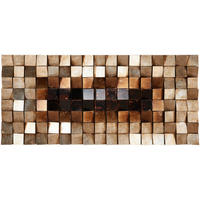 Tablou Pe Lemn 55/120 cm  - argintiu/negru, Design, plastic/material pe bază de lemn (55/120cm) - Monee