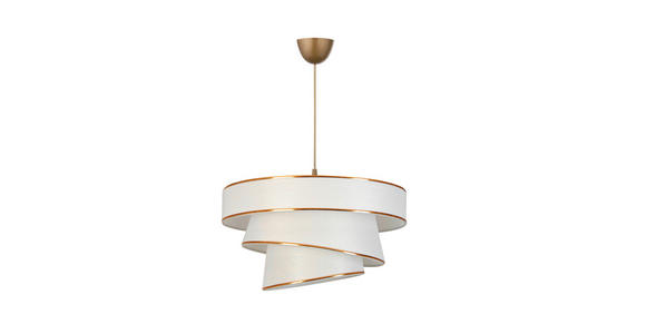 HÄNGELEUCHTE 40/125 cm  - Weiß, Trend, Kunststoff/Textil (40/125cm) - Novel