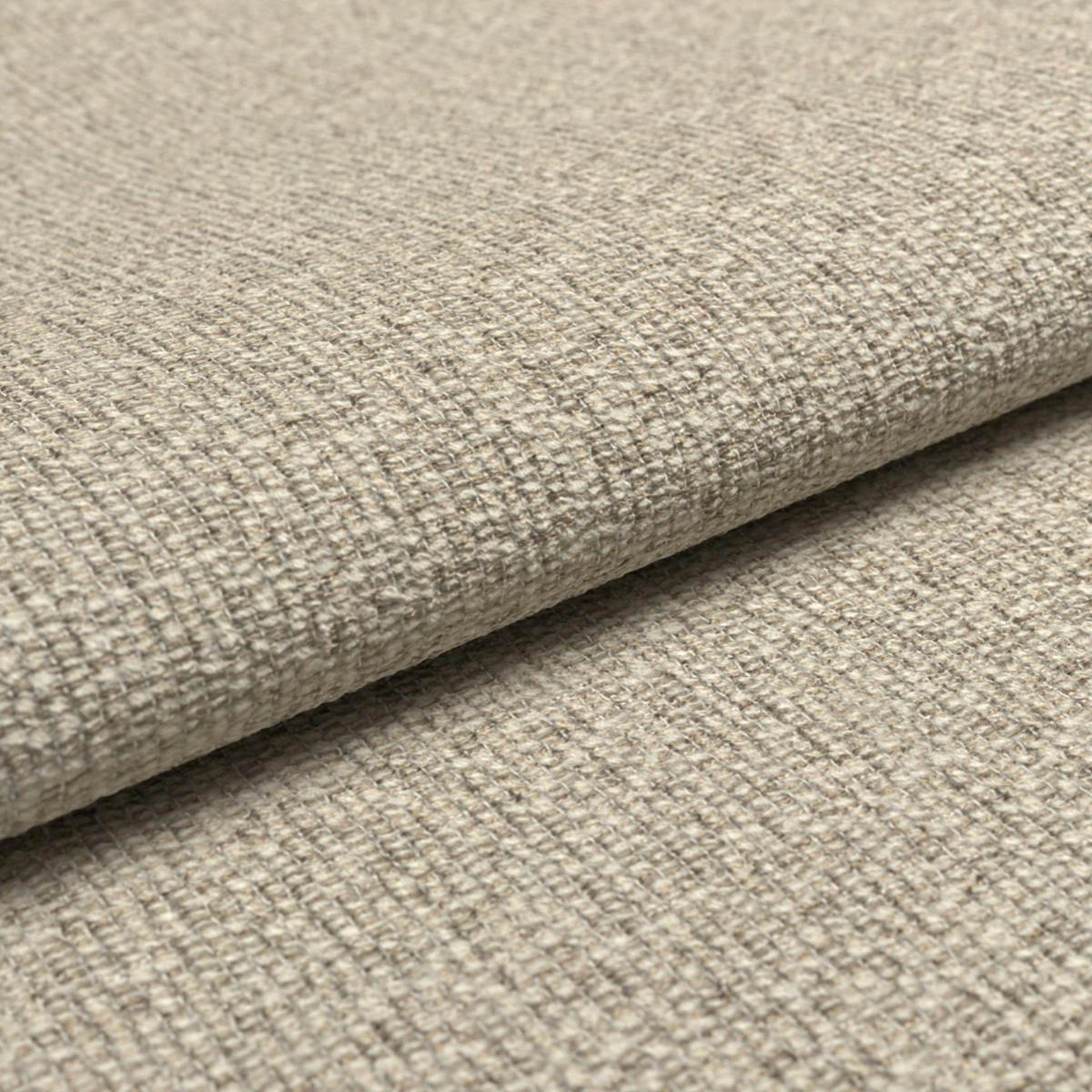 ECKSOFA Flachgewebe Beige  - Beige/Schwarz, Design, Textil/Metall (255-365/175-224cm) - Dieter Knoll