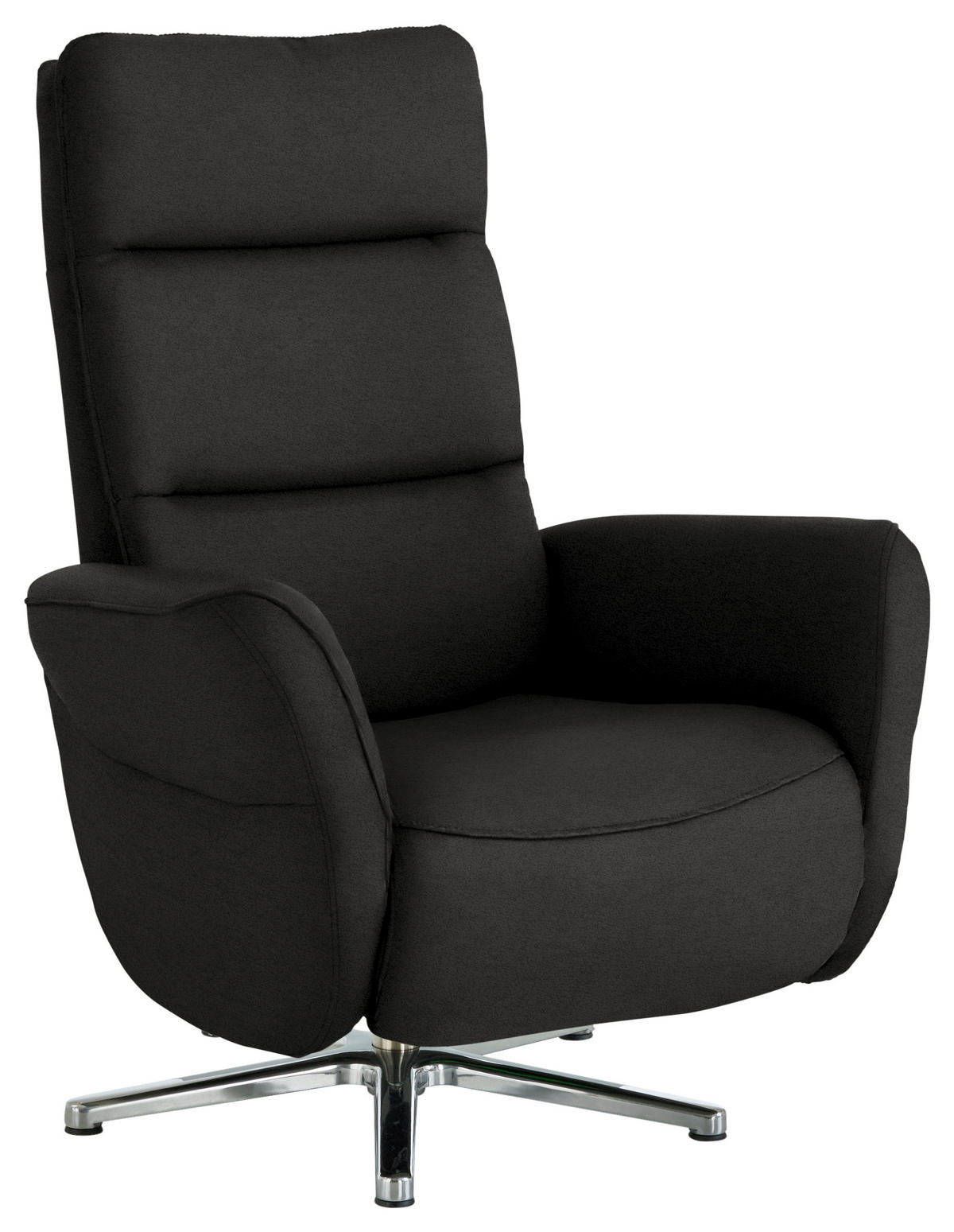 RELAXSESSEL Textil Anthrazit  - Chromfarben/Anthrazit, Design, Textil/Metall (78/113/83cm) - Beldomo Speed